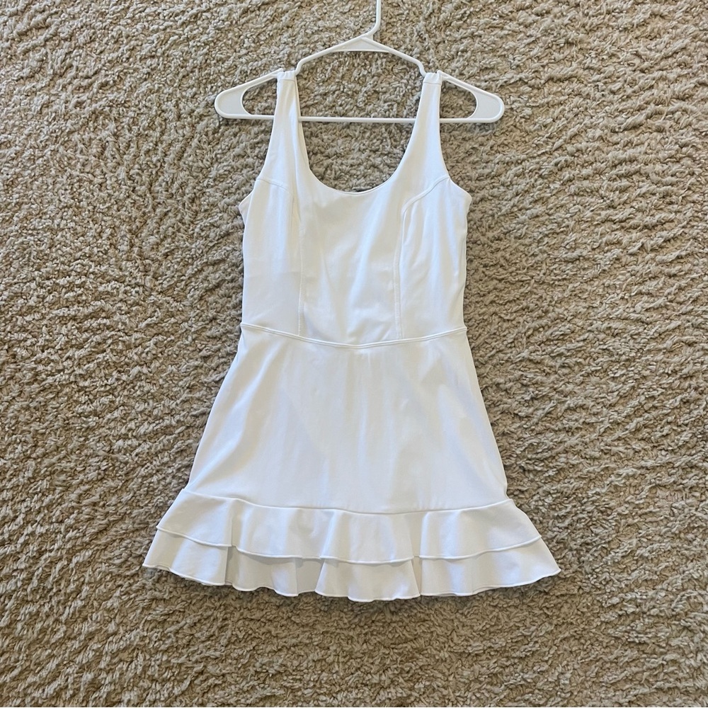 Joylab Size Small White Ruffle Active Tennis Dress - image 1